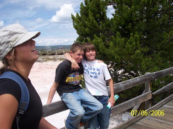 2006 family reunion in Yellowstone National Park